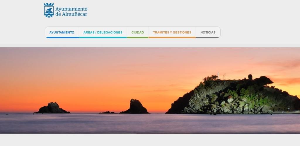 Web del Ayuntamiento de Almuñécar